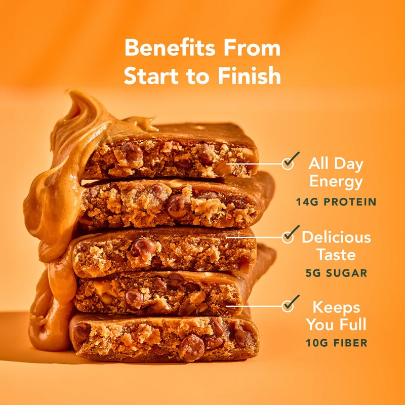 ALOHA Organic Plant Based Protein Bars |Peanut Butter Chocolate Chip | 1.98 Oz (Pack of 12) | Vegan, Low Sugar, Gluten Free, Paleo, Low Carb, Non-GMO, Stevia Free, Soy Free, No Sugar Alcohols - Image 5